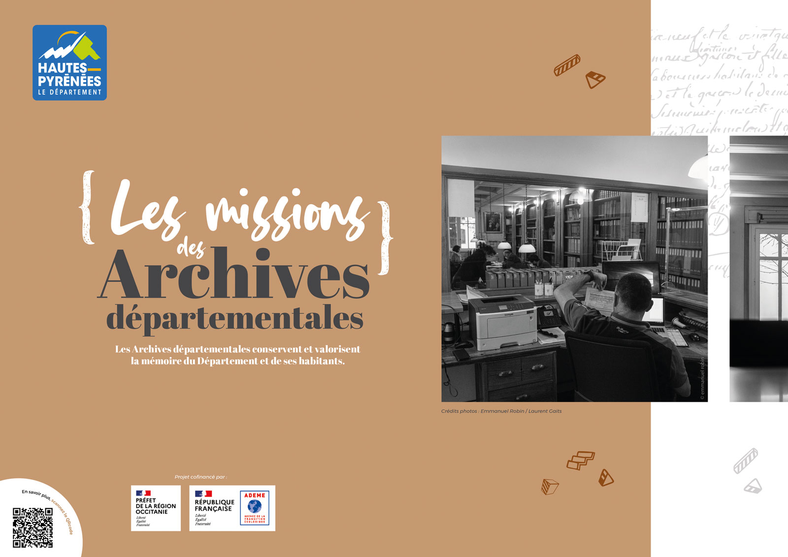 Le Département des Hautes-Pyrénées à confié à l'agence So'Happy, la conception et la création d'une communication "chantier" pour le futur bâtiment des Archives départementales